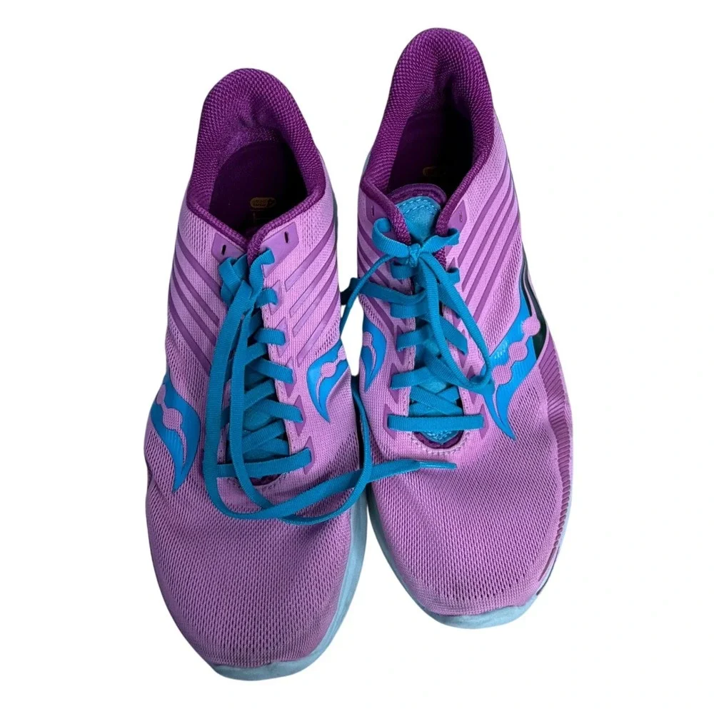 Saucony Kinvara 12 Womens Pink Purple Blue Running Shoes Sneakers S10619-30